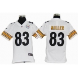 nike youth nfl jerseys pittsburgh steelers #83 miller white[nike]