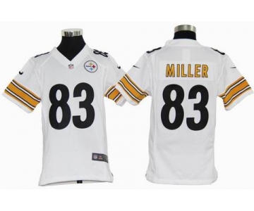 nike youth nfl jerseys pittsburgh steelers #83 miller white[nike]