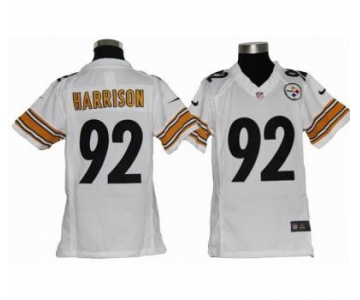 nike youth nfl jerseys pittsburgh steelers #92 harrison white[nike]