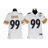 nike youth nfl jerseys pittsburgh steelers #99 keisel white[nike]