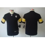 nike youth nfl jerseys pittsburgh steelers blank black[nike limited]