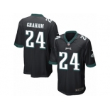 Men Nike Philadelphia Eagles #24 Corey Graham Game Black Alternate NFL Jersey