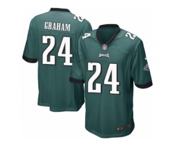 Men Nike Philadelphia Eagles #24 Corey Graham Game Midnight Green Team Color NFL Jersey