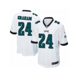 Men Nike Philadelphia Eagles #24 Corey Graham Game White NFL Jersey