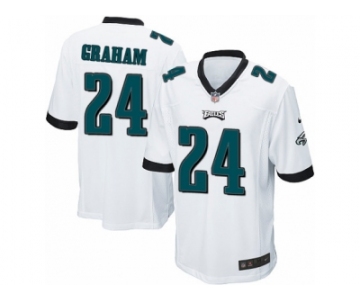 Men Nike Philadelphia Eagles #24 Corey Graham Game White NFL Jersey