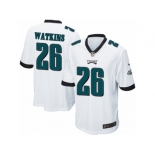 Men Nike Philadelphia Eagles #26 Jaylen Watkins Game White NFL Jersey