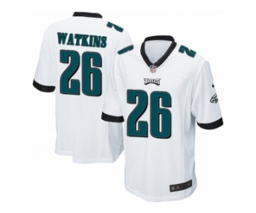 Men Nike Philadelphia Eagles #26 Jaylen Watkins Game White NFL Jersey