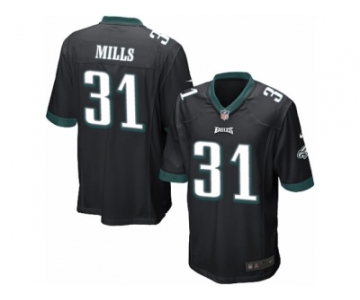 Men Nike Philadelphia Eagles #31 Jalen Mills Game Black Alternate NFL Jersey