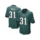 Men Nike Philadelphia Eagles #31 Jalen Mills Game Midnight Green Team Color NFL Jersey