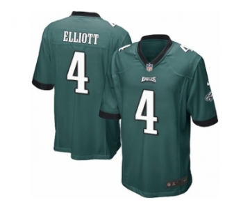 Men Nike Philadelphia Eagles #4 Jake Elliott Game Midnight Green Team Color NFL Jersey