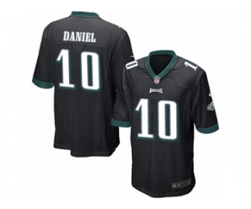 Men's Nike Philadelphia Eagles #10 Chase Daniel Game Black Alternate NFL Jersey