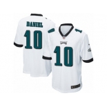 Men's Nike Philadelphia Eagles #10 Chase Daniel Game White NFL Jersey