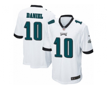 Men's Nike Philadelphia Eagles #10 Chase Daniel Game White NFL Jersey