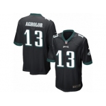 Men's Nike Philadelphia Eagles #13 Nelson Agholor Game Black Alternate NFL Jersey