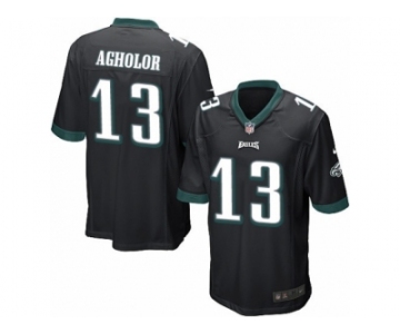 Men's Nike Philadelphia Eagles #13 Nelson Agholor Game Black Alternate NFL Jersey