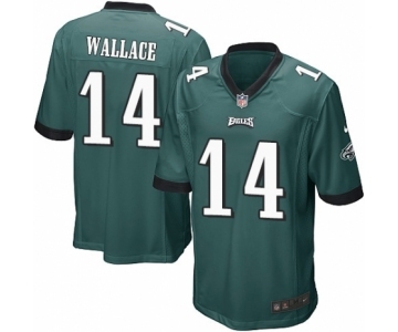 Men's Nike Philadelphia Eagles #14 Mike Wallace Game Midnight Green Team Color NFL Jersey