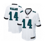 Men's Nike Philadelphia Eagles #14 Mike Wallace Game White NFL Jersey