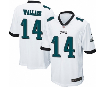 Men's Nike Philadelphia Eagles #14 Mike Wallace Game White NFL Jersey