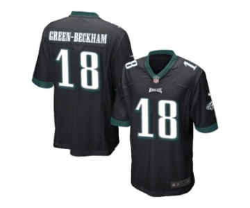 Men's Nike Philadelphia Eagles #18 Dorial Green-Beckham Game Black Alternate NFL Jersey