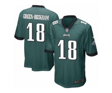 Men's Nike Philadelphia Eagles #18 Dorial Green-Beckham Game Midnight Green Team Color NFL Jersey