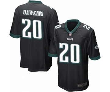 Men's Nike Philadelphia Eagles #20 Brian Dawkins Game Black Alternate NFL Jersey