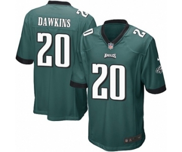 Men's Nike Philadelphia Eagles #20 Brian Dawkins Game Midnight Green Team Color NFL Jersey