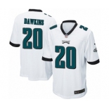 Men's Nike Philadelphia Eagles #20 Brian Dawkins Game White NFL Jersey