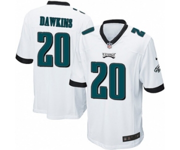 Men's Nike Philadelphia Eagles #20 Brian Dawkins Game White NFL Jersey