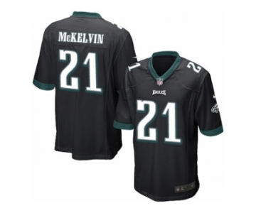 Men's Nike Philadelphia Eagles #21 Leodis McKelvin Game Black Alternate NFL Jersey