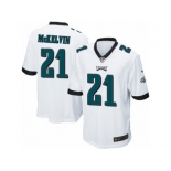 Men's Nike Philadelphia Eagles #21 Leodis McKelvin Game White NFL Jersey