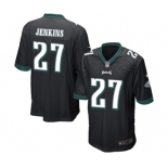 Men's Nike Philadelphia Eagles #27 Malcolm Jenkins Game Black Alternate NFL Jersey