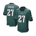 Men's Nike Philadelphia Eagles #27 Malcolm Jenkins Game Midnight Green Team Color NFL Jersey