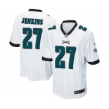 Men's Nike Philadelphia Eagles #27 Malcolm Jenkins Game White NFL Jersey