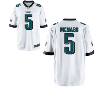 Men's Nike Philadelphia Eagles #5 Mcnabb Game White NFL Jersey