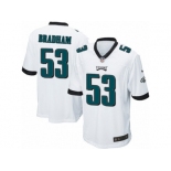 Men's Nike Philadelphia Eagles #53 Nigel Bradham Game White NFL Jersey