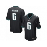 Men's Nike Philadelphia Eagles #6 Caleb Sturgis Game Black Alternate NFL Jersey