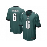 Men's Nike Philadelphia Eagles #6 Caleb Sturgis Game Midnight Green Team Color NFL Jersey