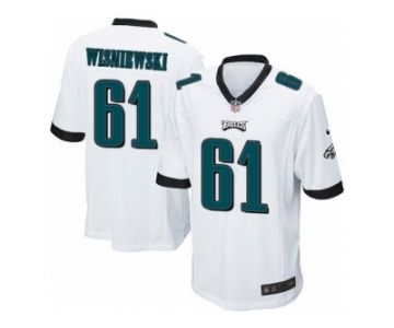 Men's Nike Philadelphia Eagles #61 Stefen Wisniewski Game White NFL Jersey