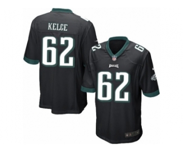 Men's Nike Philadelphia Eagles #62 Jason Kelce Game Black Alternate NFL Jersey