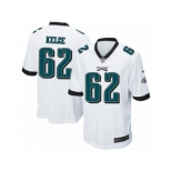 Men's Nike Philadelphia Eagles #62 Jason Kelce Game White NFL Jersey