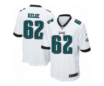 Men's Nike Philadelphia Eagles #62 Jason Kelce Game White NFL Jersey