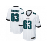 Men's Nike Philadelphia Eagles #63 Dallas Thomas Game White NFL Jersey