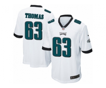 Men's Nike Philadelphia Eagles #63 Dallas Thomas Game White NFL Jersey