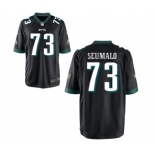 Men's Nike Philadelphia Eagles #73 Isaac Seumalo Game Black Alternate NFL Jersey