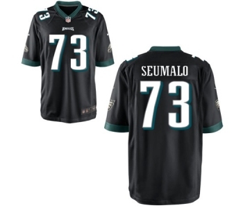 Men's Nike Philadelphia Eagles #73 Isaac Seumalo Game Black Alternate NFL Jersey