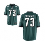 Men's Nike Philadelphia Eagles #73 Isaac Seumalo Game Midnight Green Team Color NFL Jersey