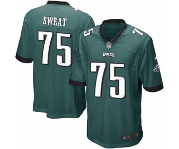 Men's Nike Philadelphia Eagles #75 Josh Sweat Game Midnight Green Team Color NFL Jersey