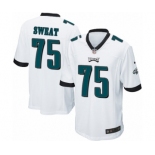 Men's Nike Philadelphia Eagles #75 Josh Sweat Game White NFL Jersey