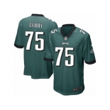 Men's Nike Philadelphia Eagles #75 Vinny Curry Game Midnight Green Team Color NFL Jersey