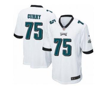 Men's Nike Philadelphia Eagles #75 Vinny Curry Game White NFL Jersey